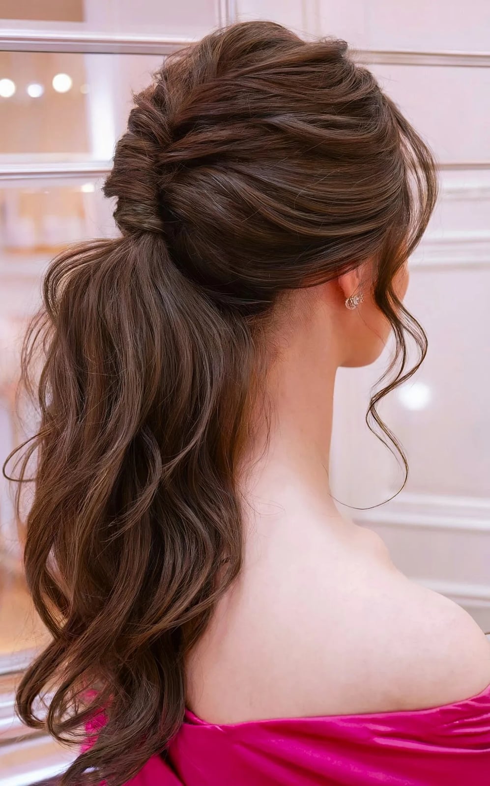 Voluminous Low Ponytail With Waves Voluminous Low Ponytail With Waves — Ponytail Hairstyles 2027 for Long Hair